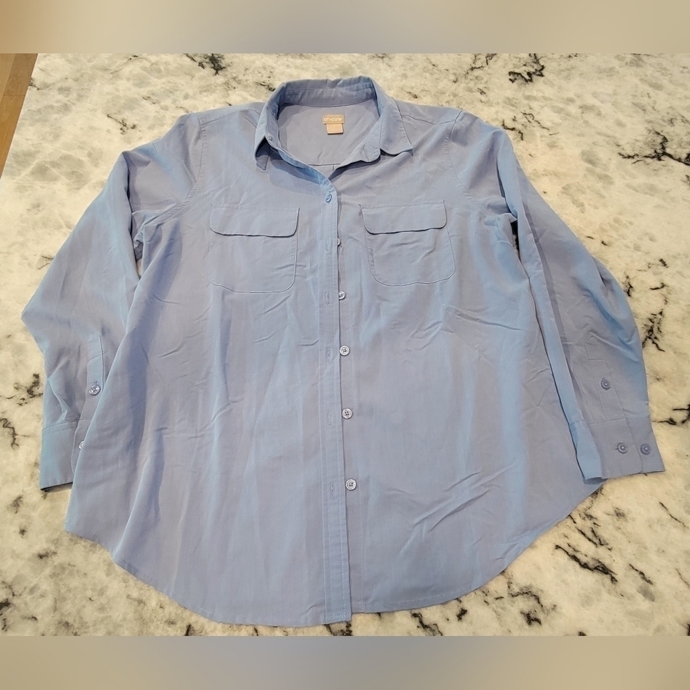 Chicos Button-down Blouse